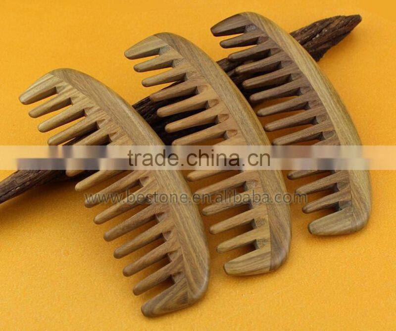 Durable Solid Wood Wide Tooth Hair Comb