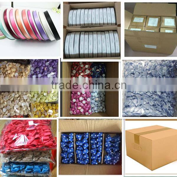 Satin leaf chiffon ribbon rose