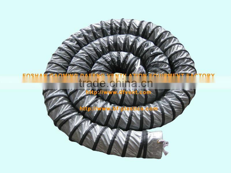 flexible air conditioner insulation duct pipe with three layers