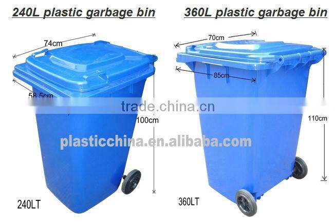 ABS fire resistant plastic twin dustbin for hotel