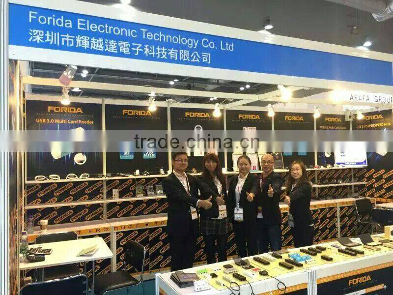 Forida MAC style Type C hub Aluminium hub USB3.0 hub with LED light