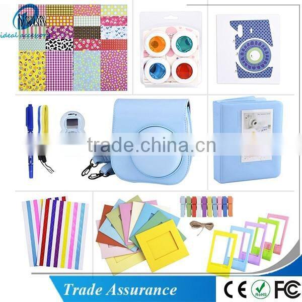 11 in 1 Fujifilm Instax Mini 8 Camera Accessories Bundles Set -Camera Case/ Album/ Selfie Lens/ Close-Up Lens/ Frame