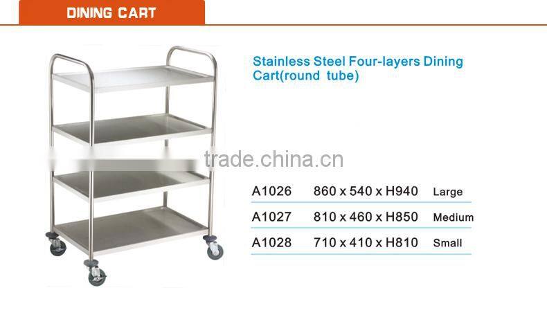 Stainless Steel Three-layers Dining Cart