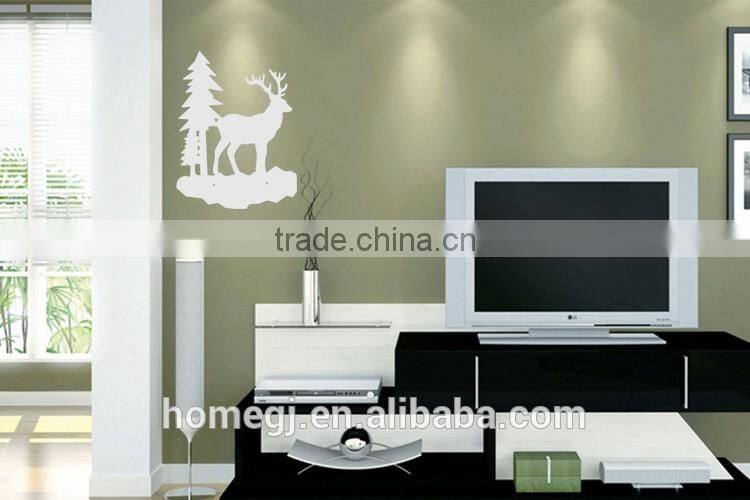 fashion fireproof shelf rack, good quality carved deer style plastic wall shelf