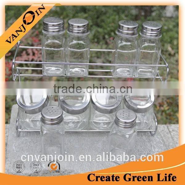 2-Tier Kitchen Cabinet Storage Iron Metal Stand Spice Holder