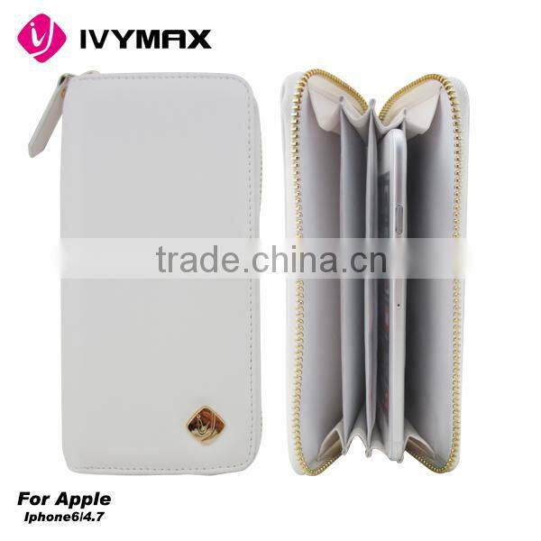 PU wallet case for iphone 6s cellphone accessory