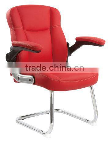 red color steel frame office chair,visitor chair