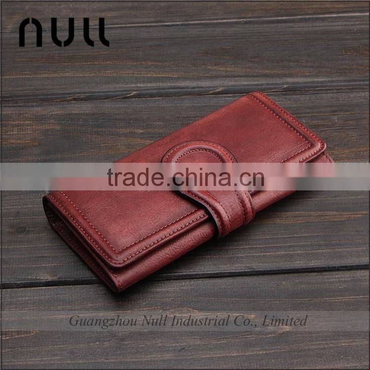 Genuine Top Layer Cow Beautiful Design Vintage Ladies Hand Custom Purse Wallet