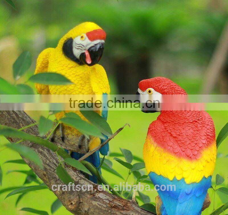 Small decoration resin bird of parrot