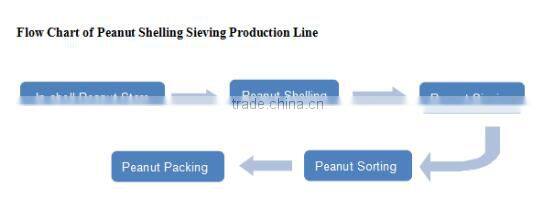Stainless Steel Easy Maintenance Complete Peanut Shelling Sieving Line