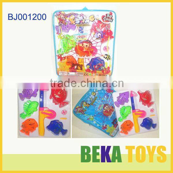 Hot summer toys happy kids toy funny magentic plastic fishing toys small kids fishing game toy