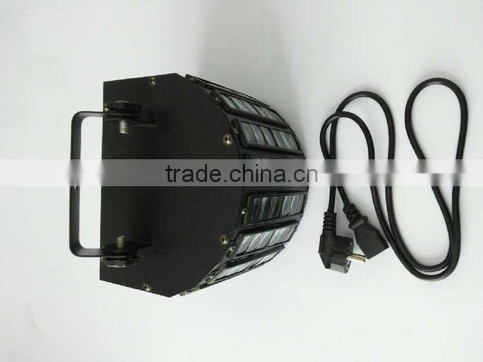 MINI imported led butterfly dj equipment full color led double butterfly effect stage light 8colors LED butterfly light