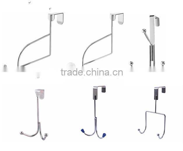 Best selling Single metal hooks over the door hanger wall hook without ccrews