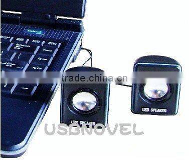 USB mini speaker with two loudspeakers-black