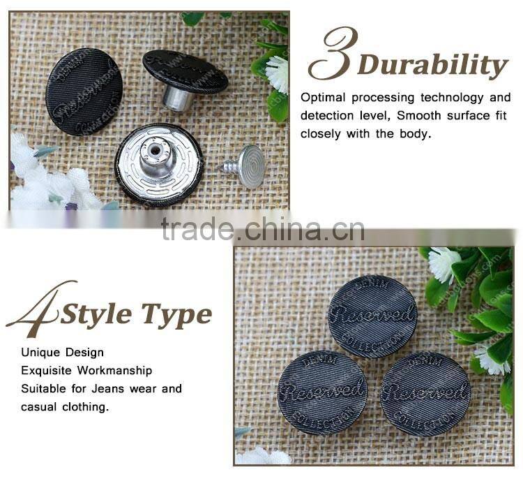 Hot Selling Jeans Accessories Metal Tack Buttons for Jeans,Jacket Button for Sale