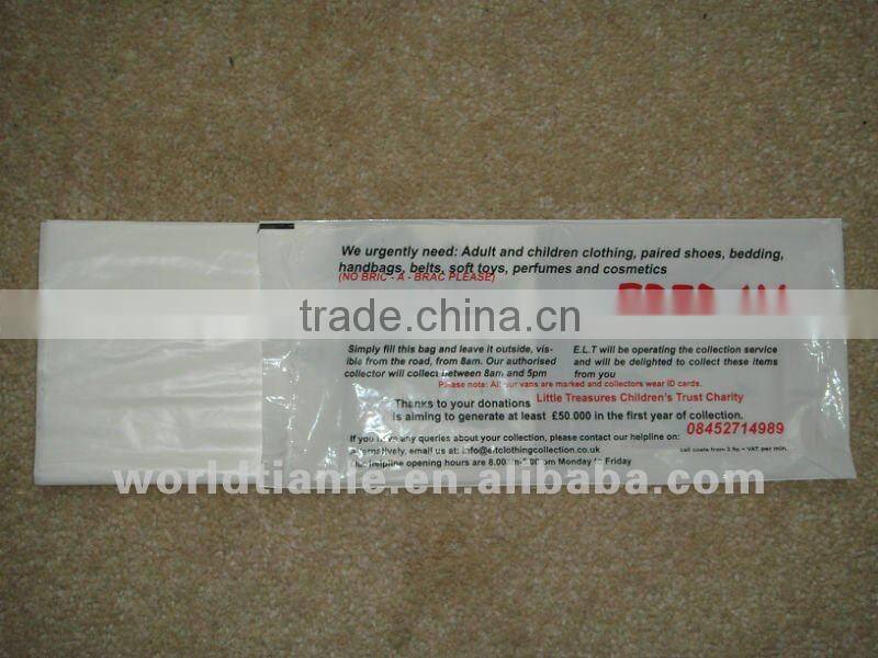 2013 HOT SALES! Printed Charity bag for donation