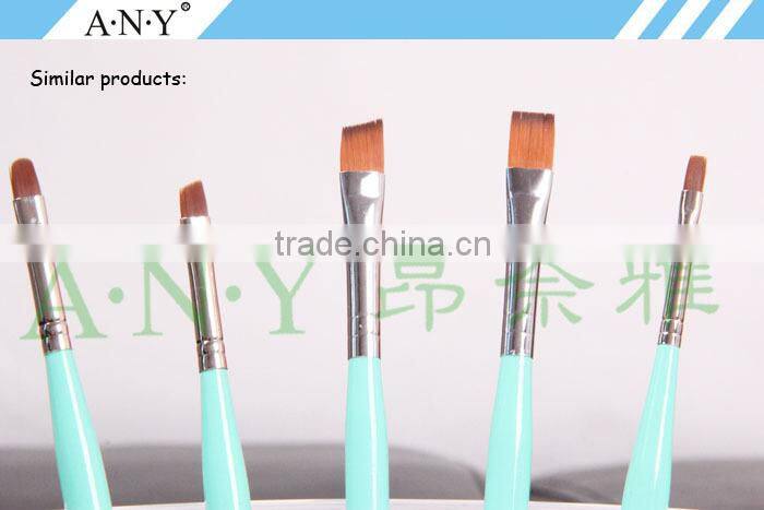 ANY Nail Art Beauty Care UV Coating Wooden Handle Nylon Nail Brush French Nails