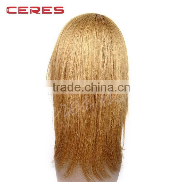 Ceres factory wholesale platinum blond hair wig virgin european blonde hair wig