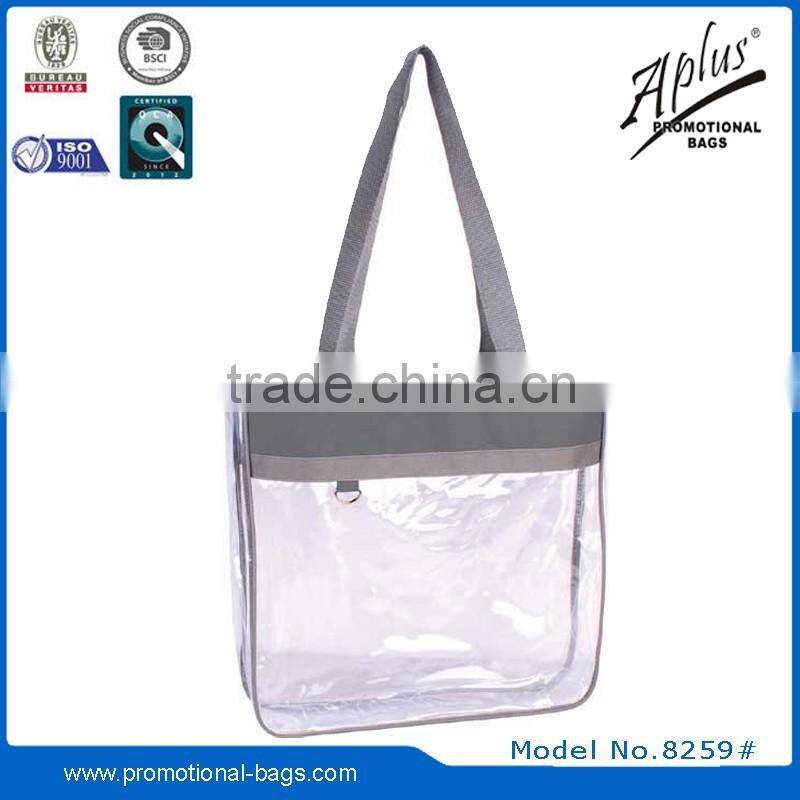 2015 portable PVC lightweight tote bag bags with plastic buckle