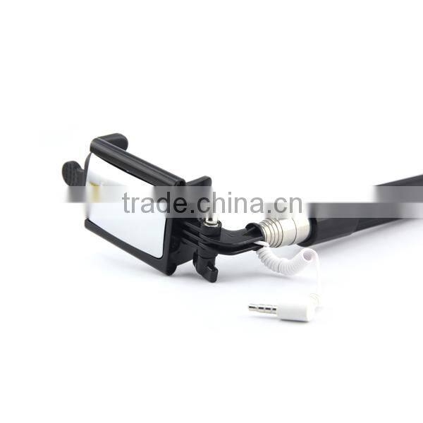 Handheld Extendable Wired Selfie Stick Monopod with Mirror For iPhone from Lontion