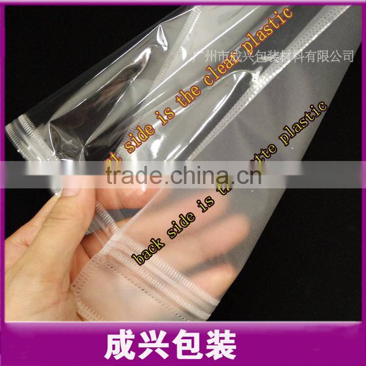 matte poly bag for ipad Air 2/3/4 table pc case/ translucent PVC zipper pouch/poly bag for plants/laminated poly bag