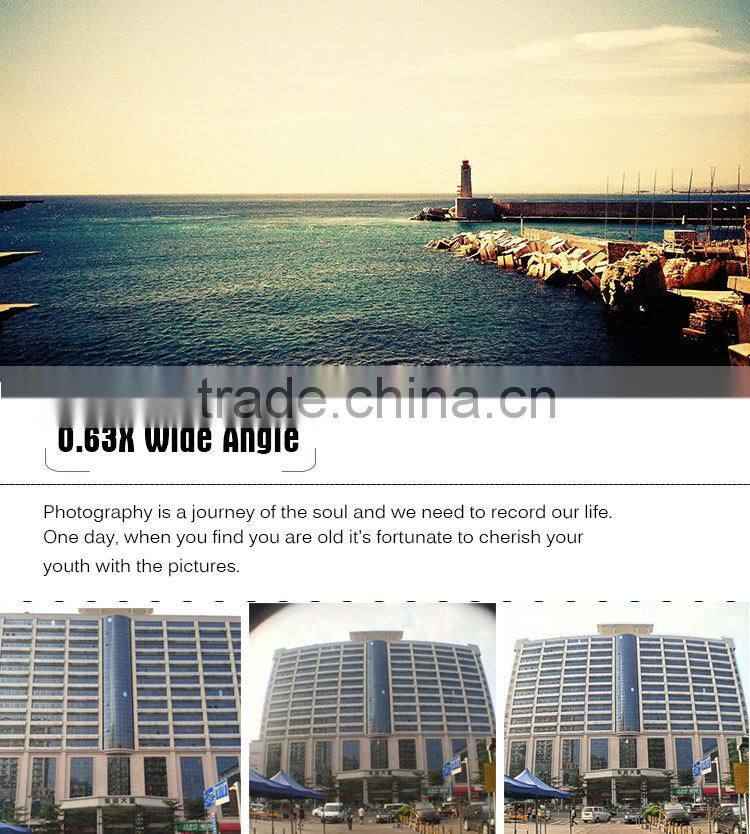 blade clip 198 degree fisheye lens 0.63x wide-angle 15x macro shot camera lens for iPhone 6s 5s 6 plus samsung s6 huawei p8 htc