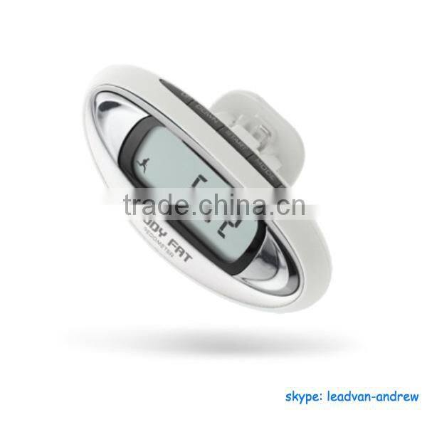 Flex Belt Clip Digital Step Count Body Fat Pedometer