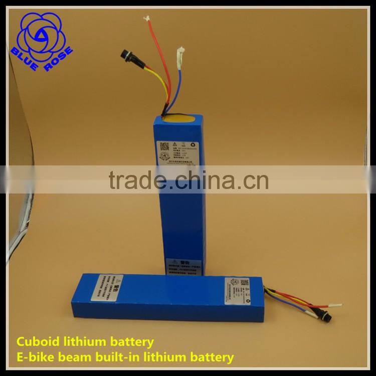 E-bike lithium battery 60V 8Ah Cuboid lithium battery pack e-bicycle beam built-in lithium battery