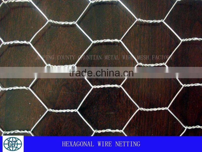 hexagonal wire netting in 1/2" to 3" for feeding