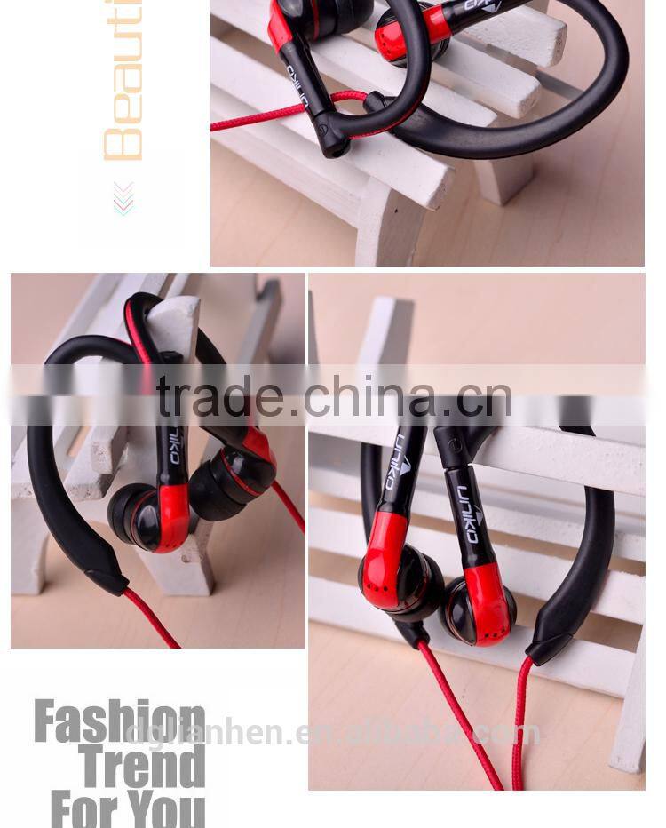 ULDUM earphone New product 2016 ear hook portable handsfree sport headphones
