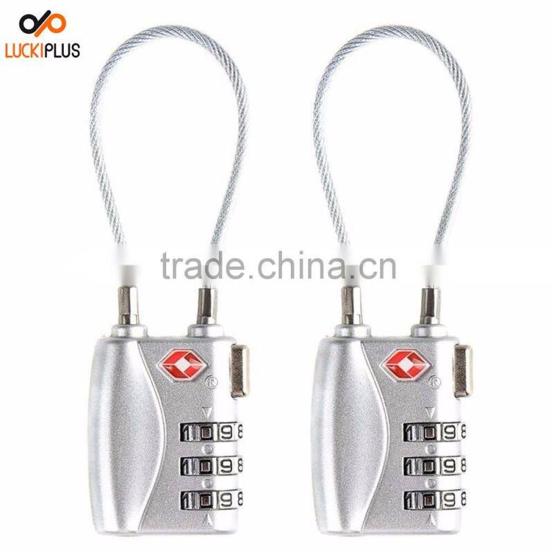 Luckiplus Luggage Locks Combination Password Locks Padlocks TSA Approved 3-Digit Blue