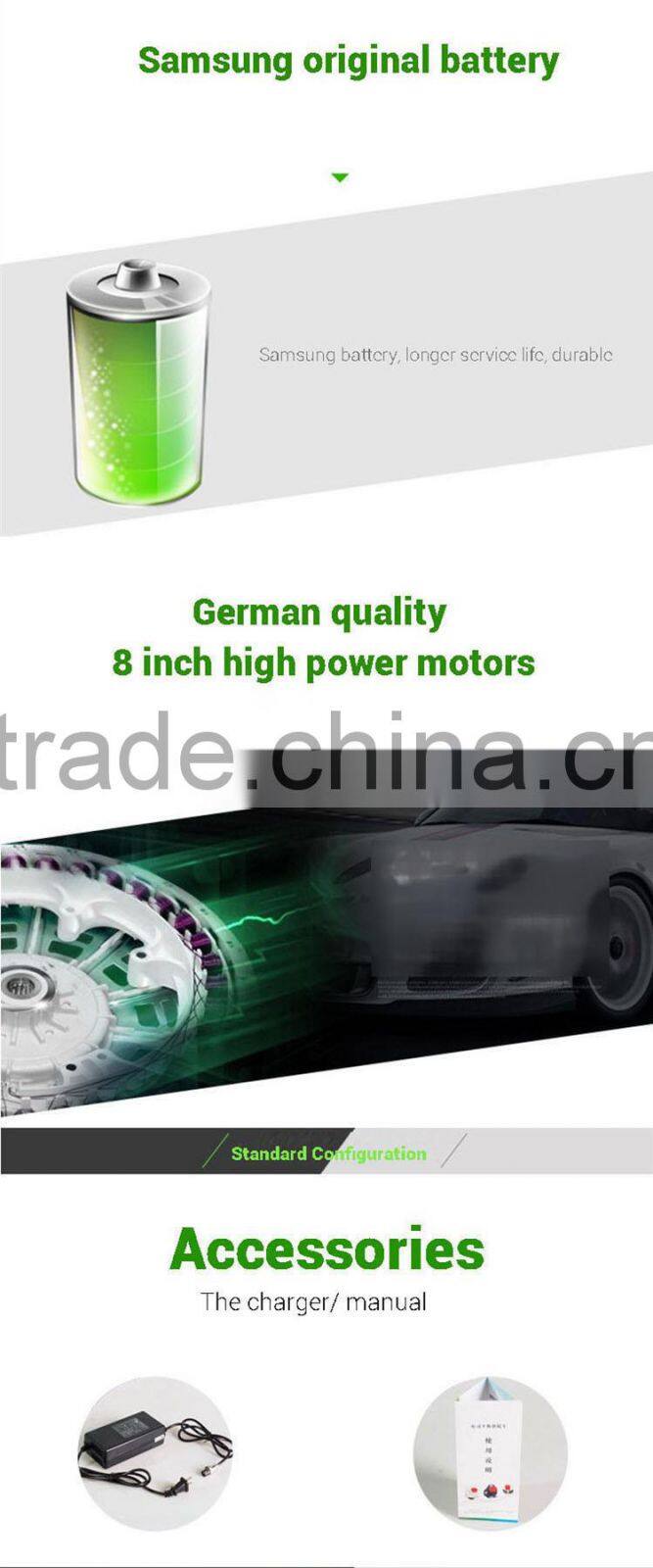 2016 X'mas and New Year Gift!! Batman Like Smart Scooters/Stand Up Balance Scooters with Big Wheels for Sale