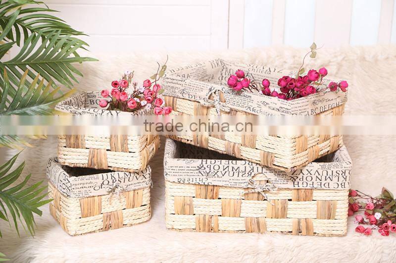 7 hand woven - pastoral style - straw - Storage Basket - Storage Basket - water basket - sundry basket - woven baskets