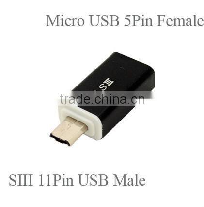Micro USB 5pin to SIII 11pin converter, SIII HDTV Adapter