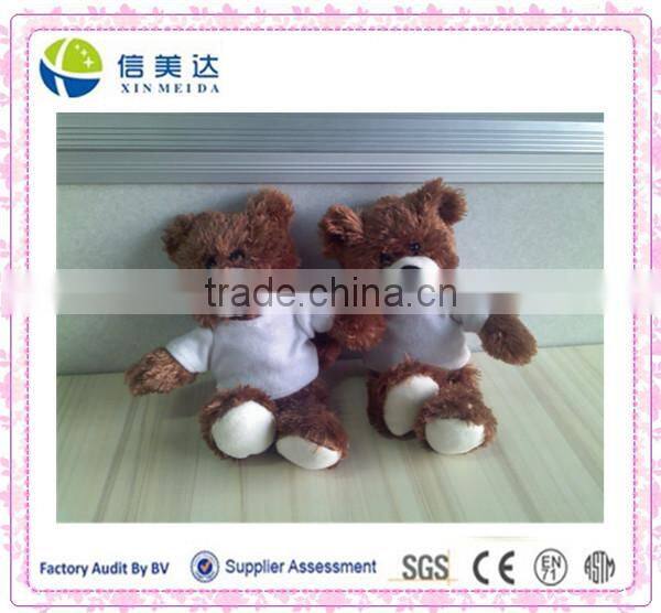 Brown Little bear with T-shirt soft stuffed & plush toy