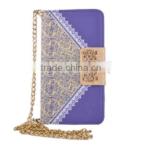 pu leather case for samsung galaxy s6 edge,lady cute wallet bag for phone