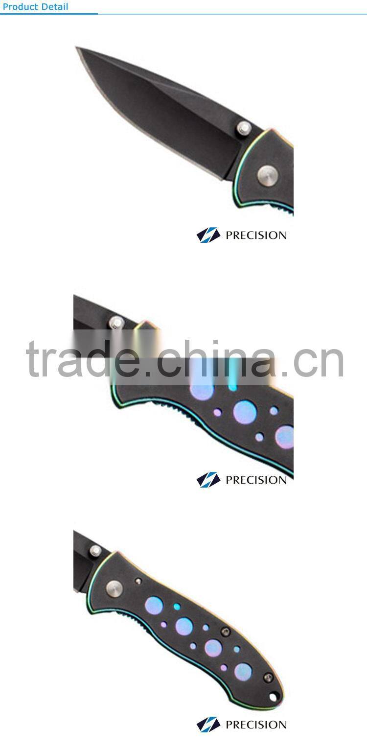 Colorful Trim Of the Pocket Knife Handle