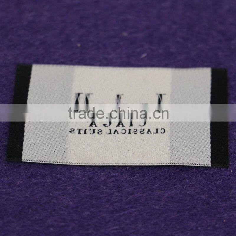 China shenzhen label Manufacturer Casual Garment Woven Clothing Main/Care/Size Label For T-Shirt Private Label