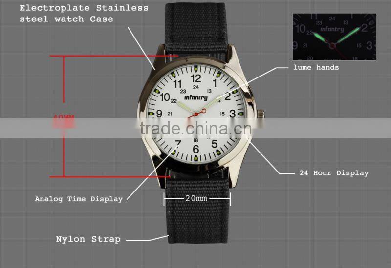 INFANTRY New Army White Dial Analog Quartz Men's Wrist Watch