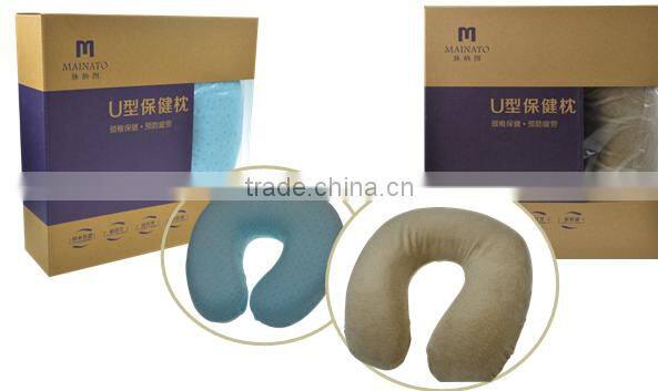 2016 New Design travel U-shape Neck Massage Pillow for neck pain