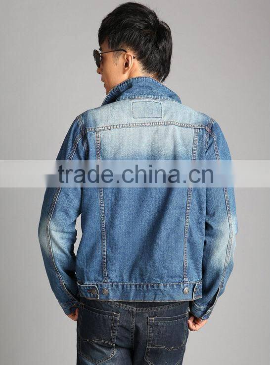 2015 korean style men's denim clothing men's jean jackets (JXW810)