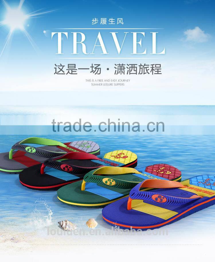 2015 663 LOULUEN New Fashion EVA Men Beach Slippers