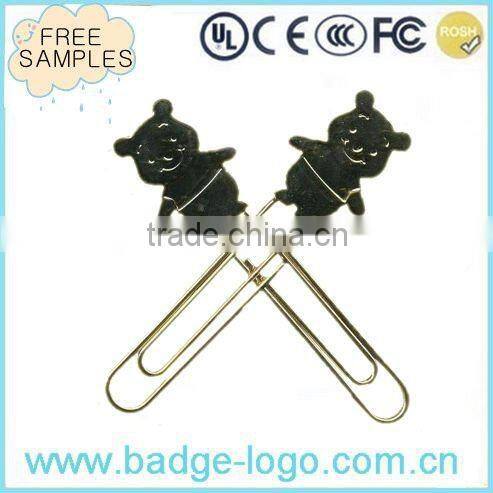 newest design gold-plating 3D metal bookmark for books