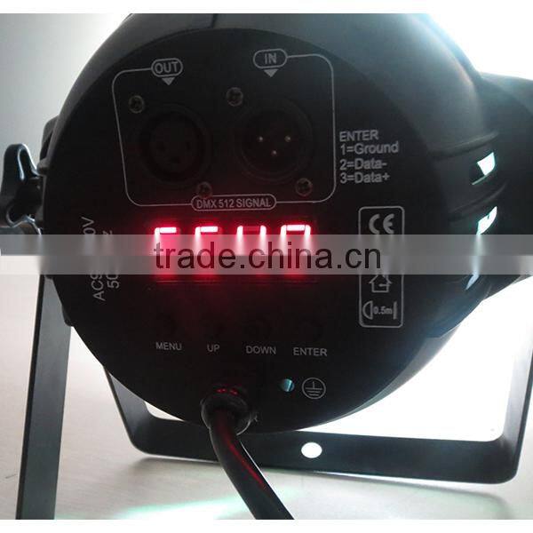 2016 new product 7pcs10w led plastic par light RGBW flat PAR light high-brightness led light