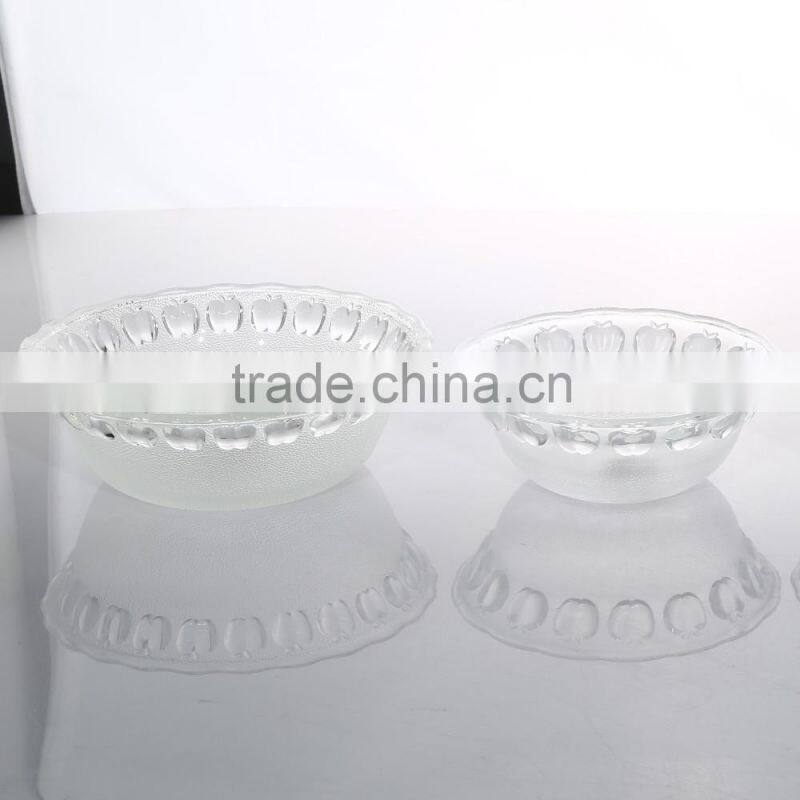 Characteristic Apple Pattern Glass Bowl With Hard Spot