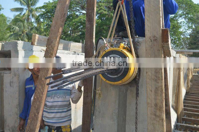 YDC2500-200 lightweight hydraulic core-through tensioning(stretching) jack