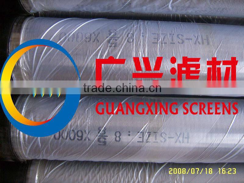 wire wrapped screen used in water well