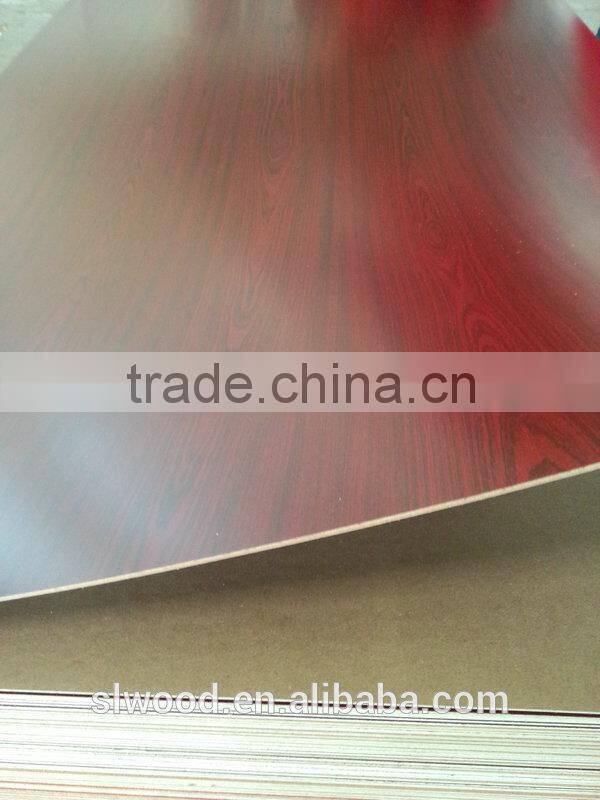melamine faced mdf with round corner for furniture