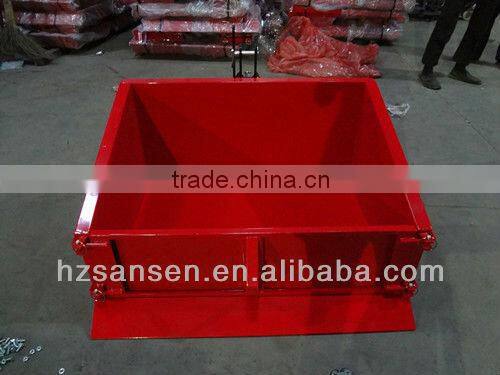 4foot tractor 3point tipping transport box ;dirt scoop with CE