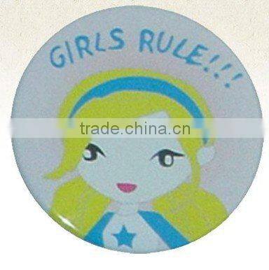 metal cock lapel pin